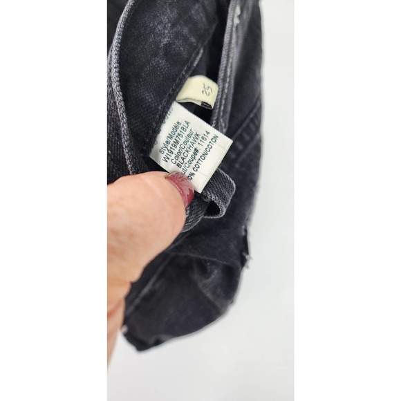 Rag & Bone Marilyn Fly Short Black Exposed Button Shorts Size 25 Revolve - Picture 8 of 9